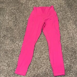 Lululemon Athletica Vibrant Pink Leggings